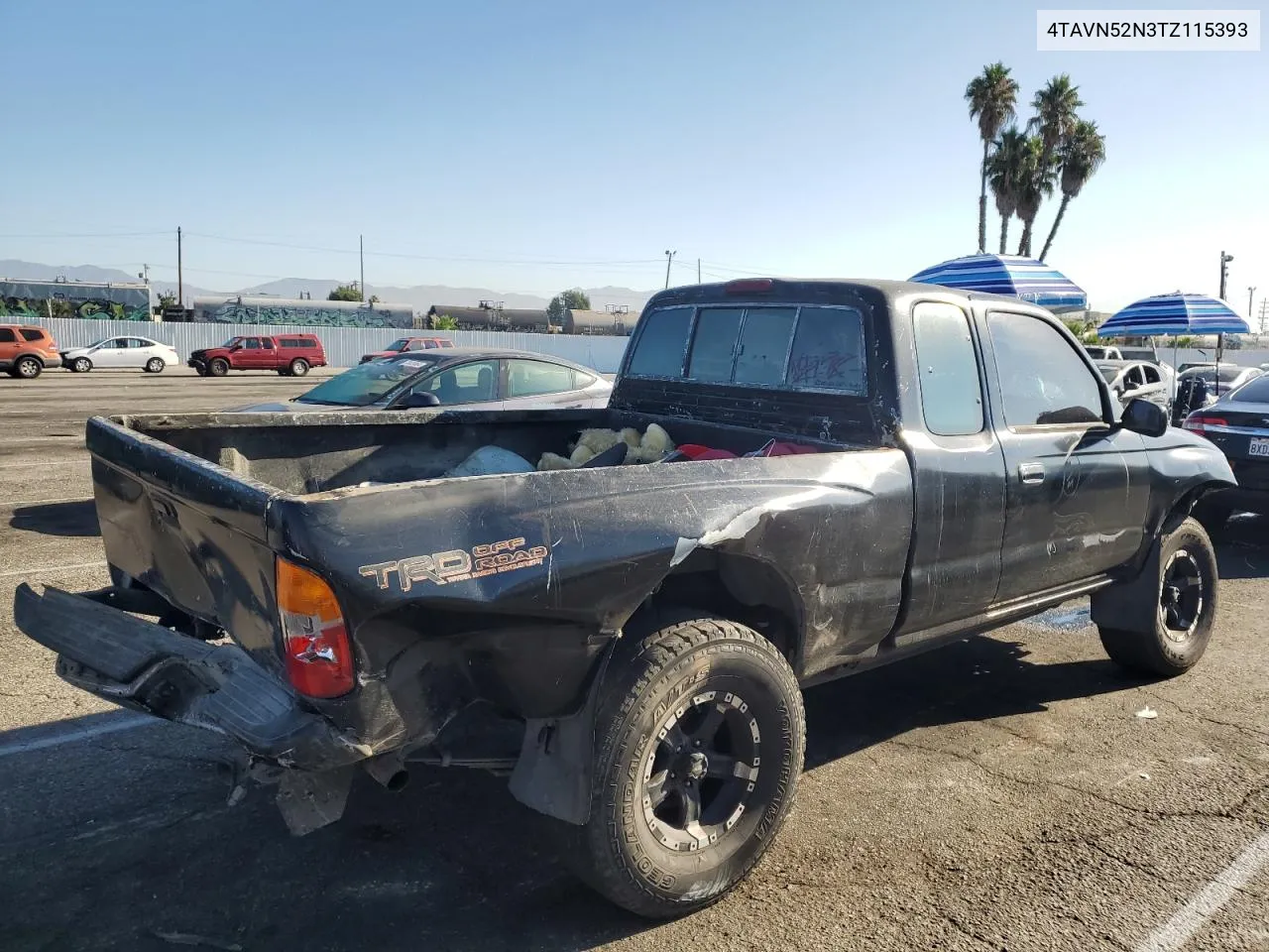 1996 Toyota Tacoma Xtracab VIN: 4TAVN52N3TZ115393 Lot: 71008884