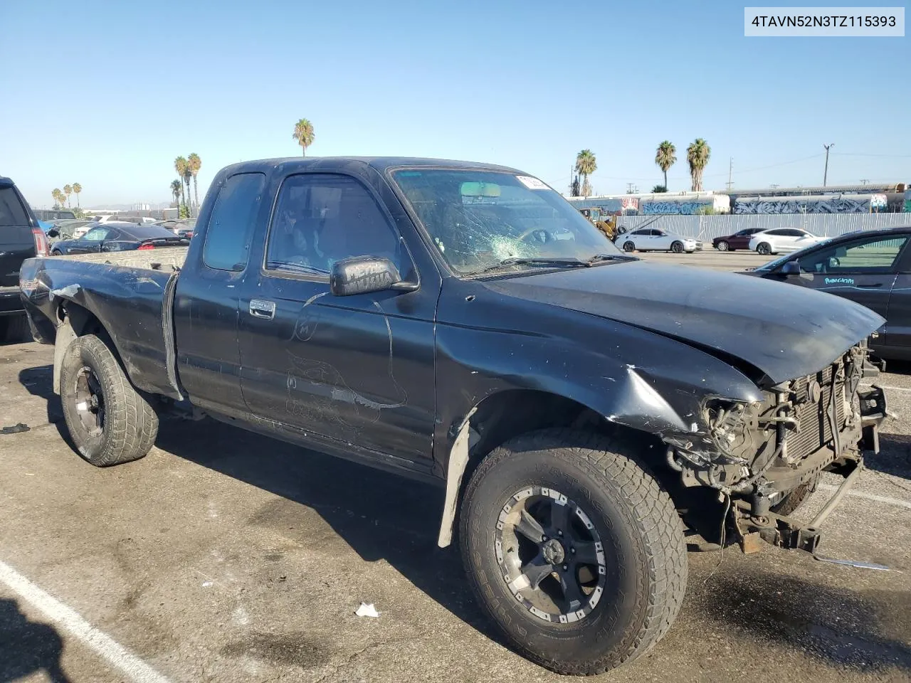 1996 Toyota Tacoma Xtracab VIN: 4TAVN52N3TZ115393 Lot: 71008884