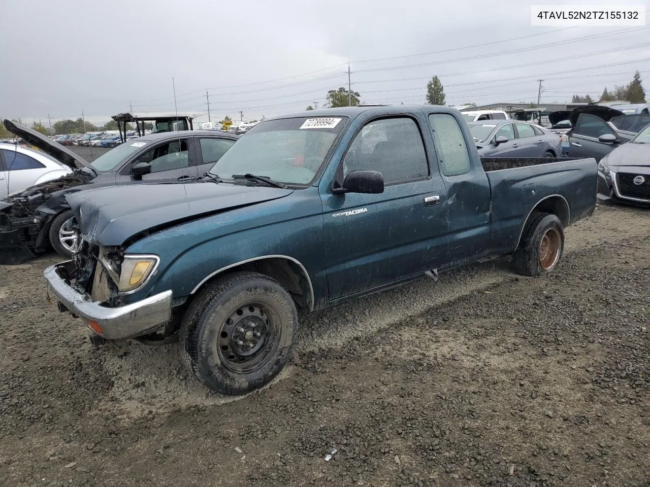 1996 Toyota Tacoma Xtracab VIN: 4TAVL52N2TZ155132 Lot: 72789994