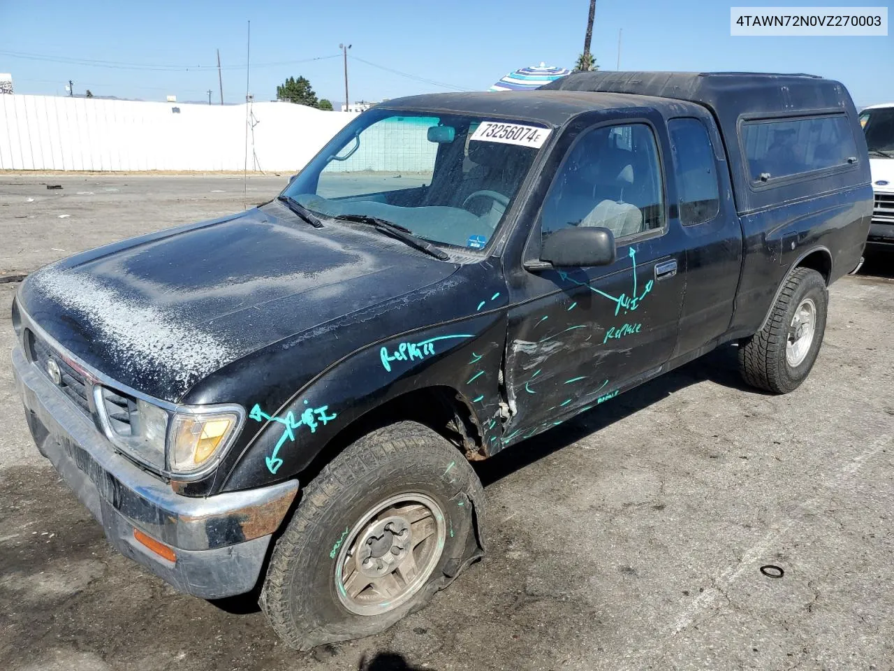 1997 Toyota Tacoma Xtracab VIN: 4TAWN72N0VZ270003 Lot: 73256074