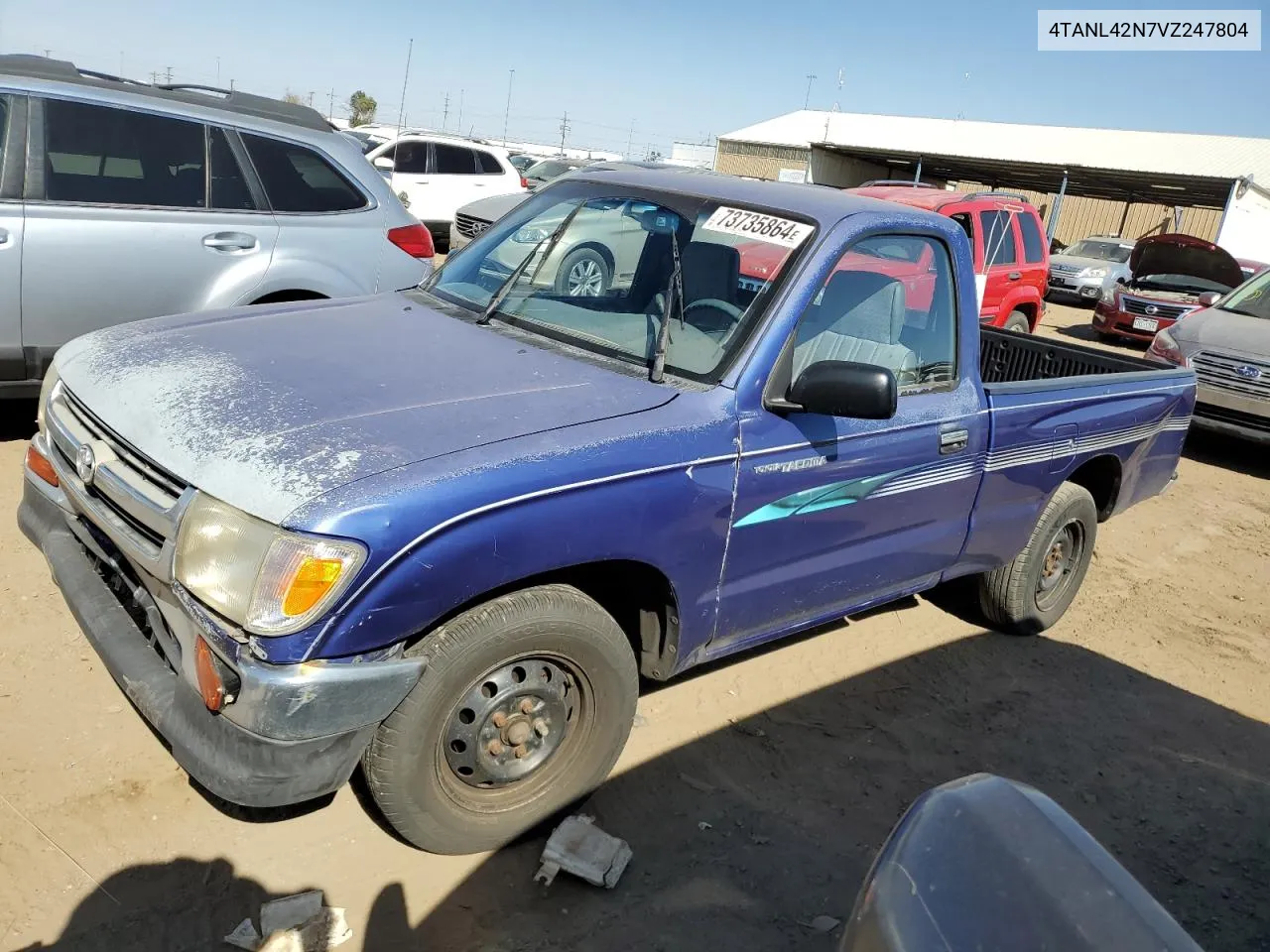 1997 Toyota Tacoma VIN: 4TANL42N7VZ247804 Lot: 73735864