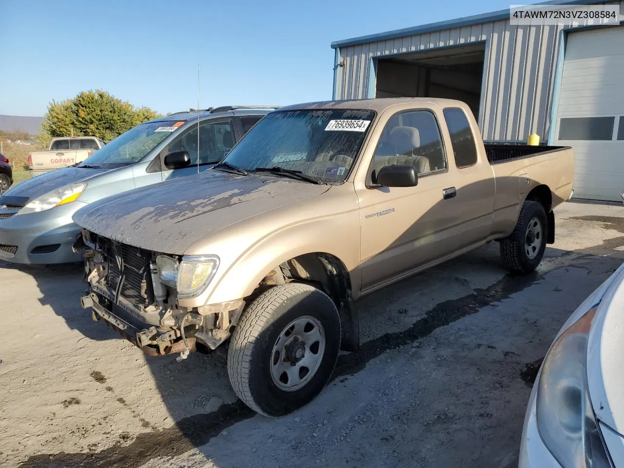 1997 Toyota Tacoma Xtracab VIN: 4TAWM72N3VZ308584 Lot: 76939654