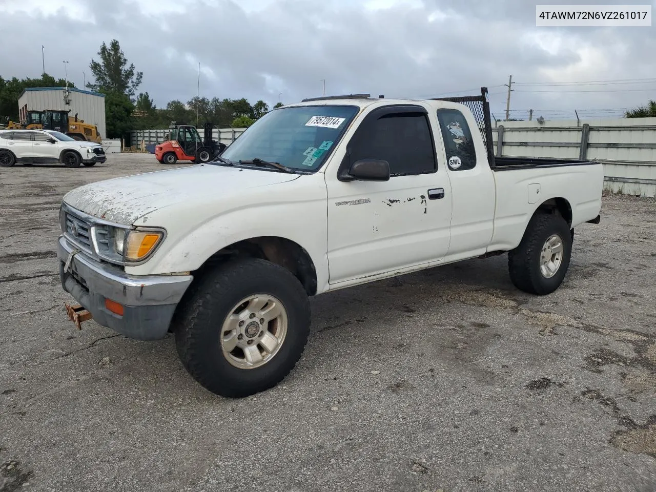 1997 Toyota Tacoma Xtracab VIN: 4TAWM72N6VZ261017 Lot: 79572014