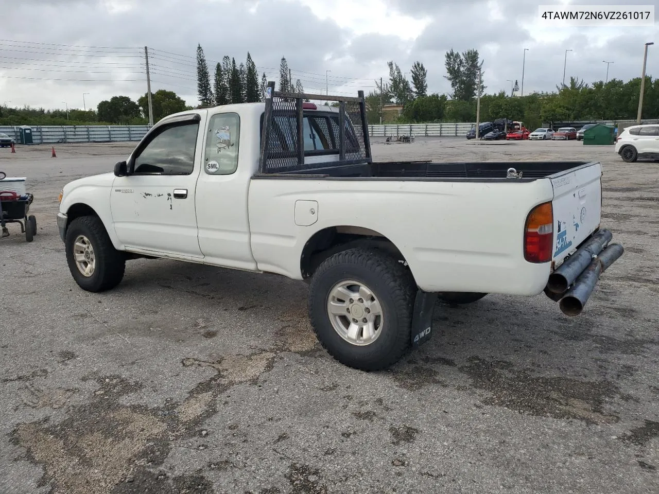 1997 Toyota Tacoma Xtracab VIN: 4TAWM72N6VZ261017 Lot: 79572014