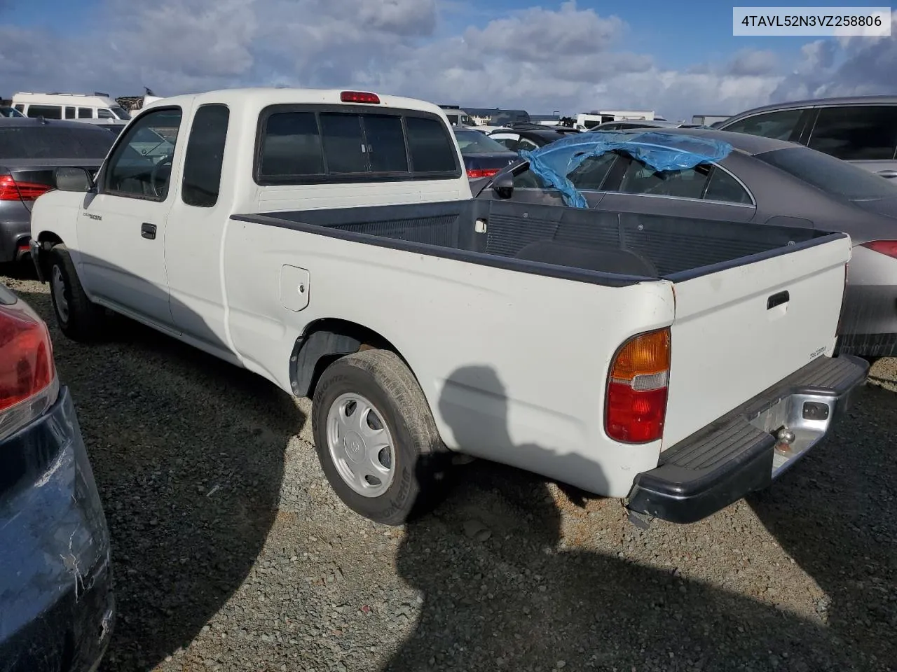 1997 Toyota Tacoma Xtracab VIN: 4TAVL52N3VZ258806 Lot: 80316814