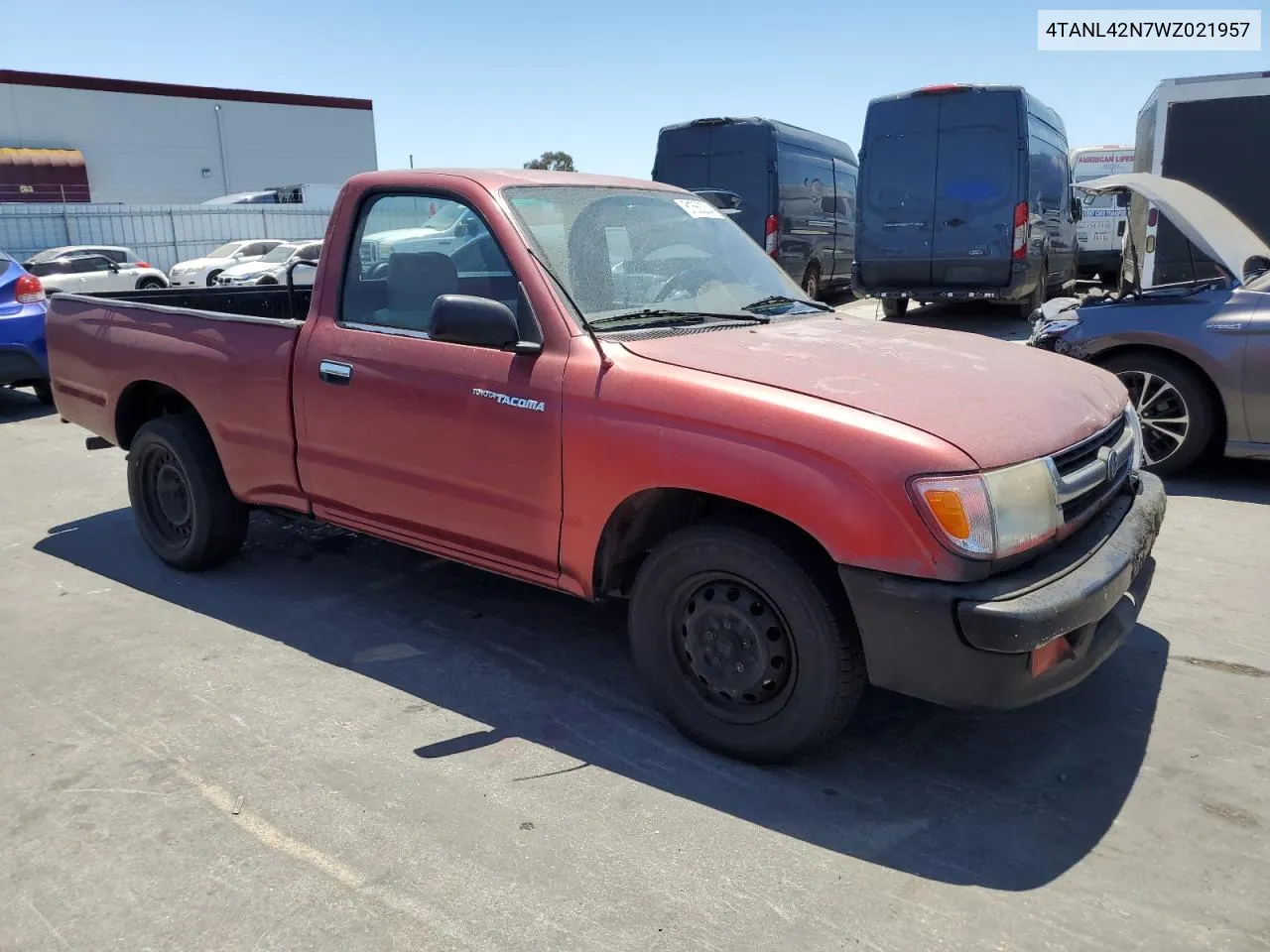 1998 Toyota Tacoma VIN: 4TANL42N7WZ021957 Lot: 61563204