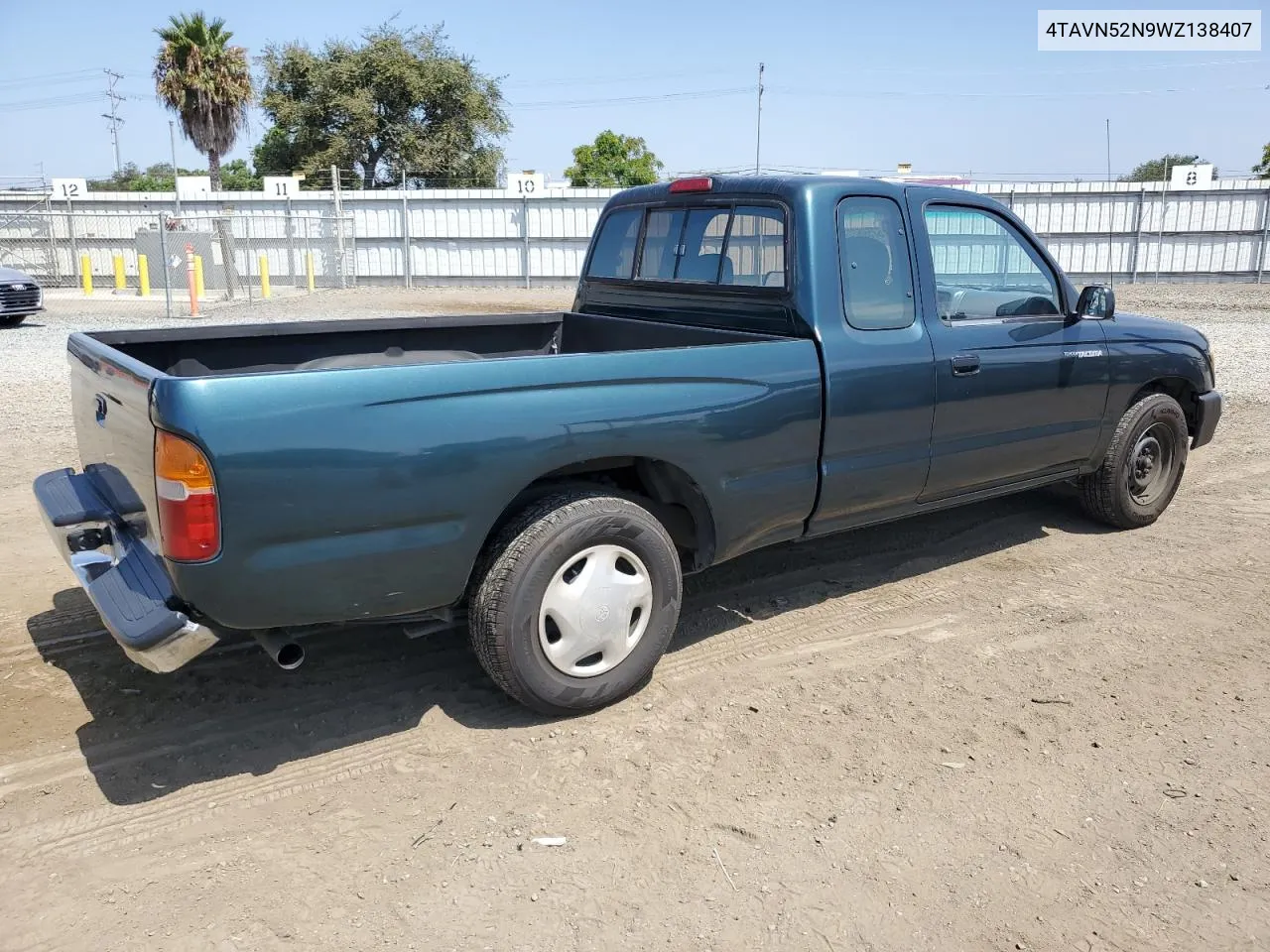 1998 Toyota Tacoma Xtracab VIN: 4TAVN52N9WZ138407 Lot: 67595224