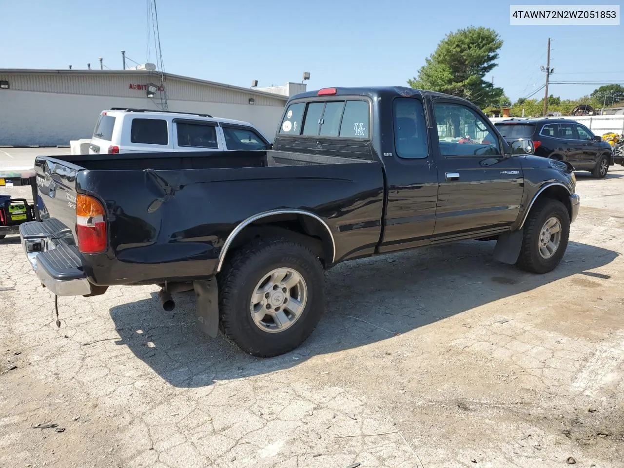 1998 Toyota Tacoma Xtracab VIN: 4TAWN72N2WZ051853 Lot: 67731984