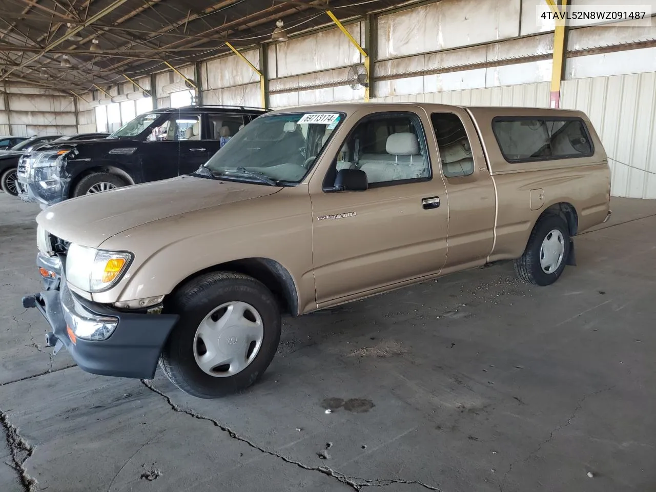 1998 Toyota Tacoma Xtracab VIN: 4TAVL52N8WZ091487 Lot: 69713174