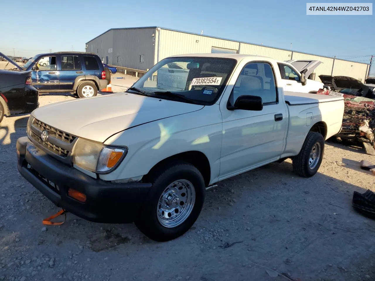 1998 Toyota Tacoma VIN: 4TANL42N4WZ042703 Lot: 70382554