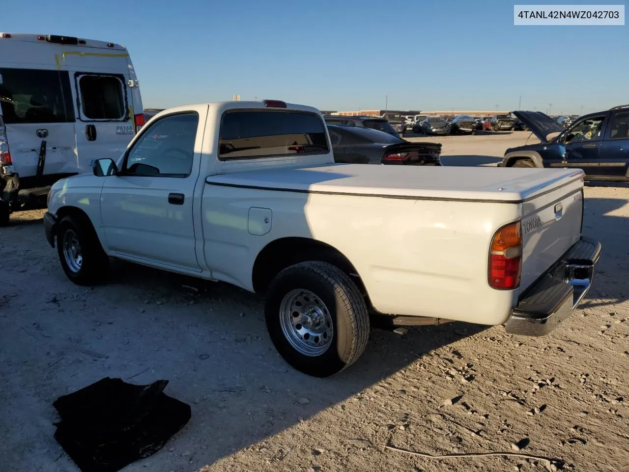 1998 Toyota Tacoma VIN: 4TANL42N4WZ042703 Lot: 70382554