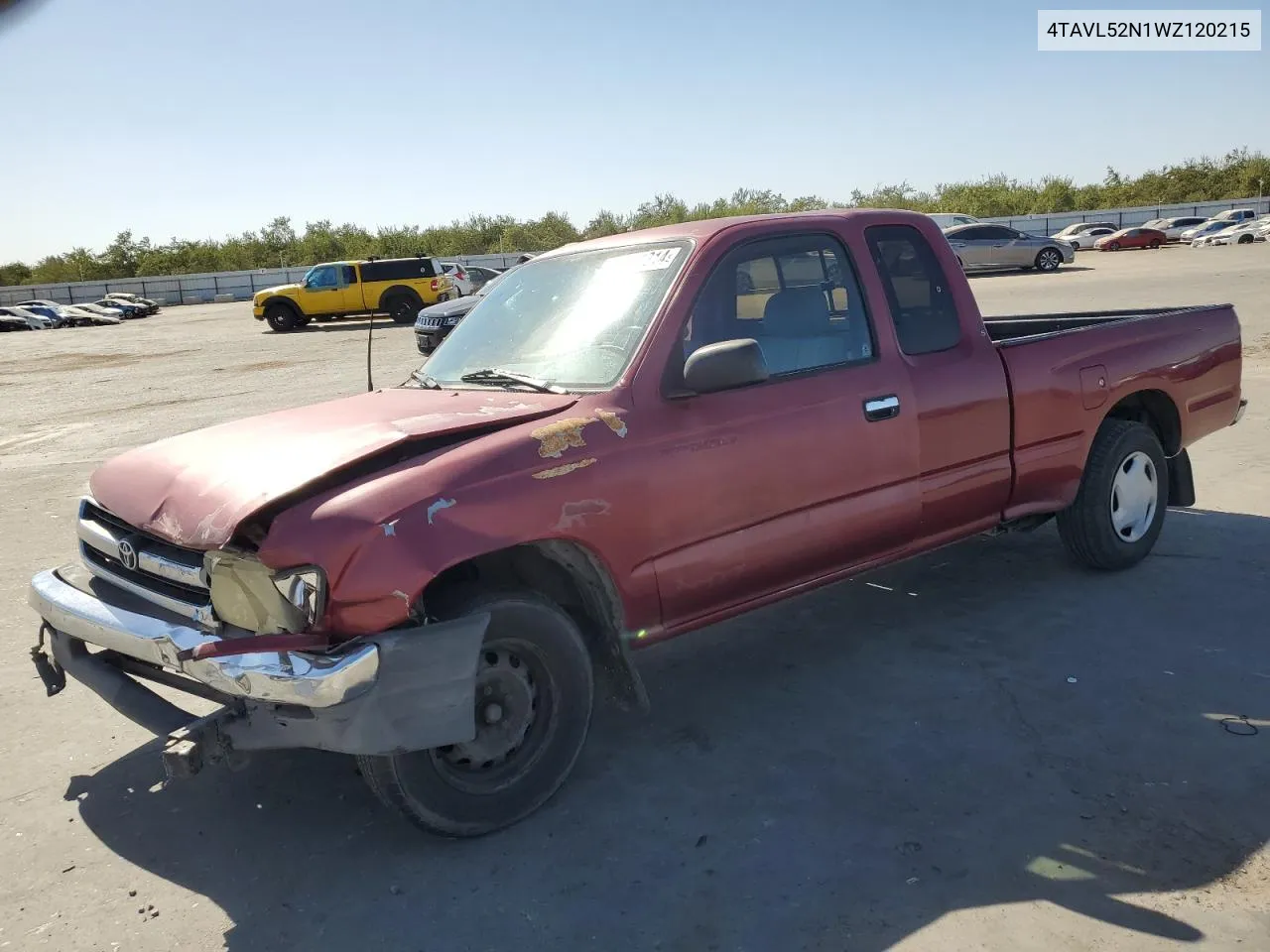 1998 Toyota Tacoma Xtracab VIN: 4TAVL52N1WZ120215 Lot: 71094314