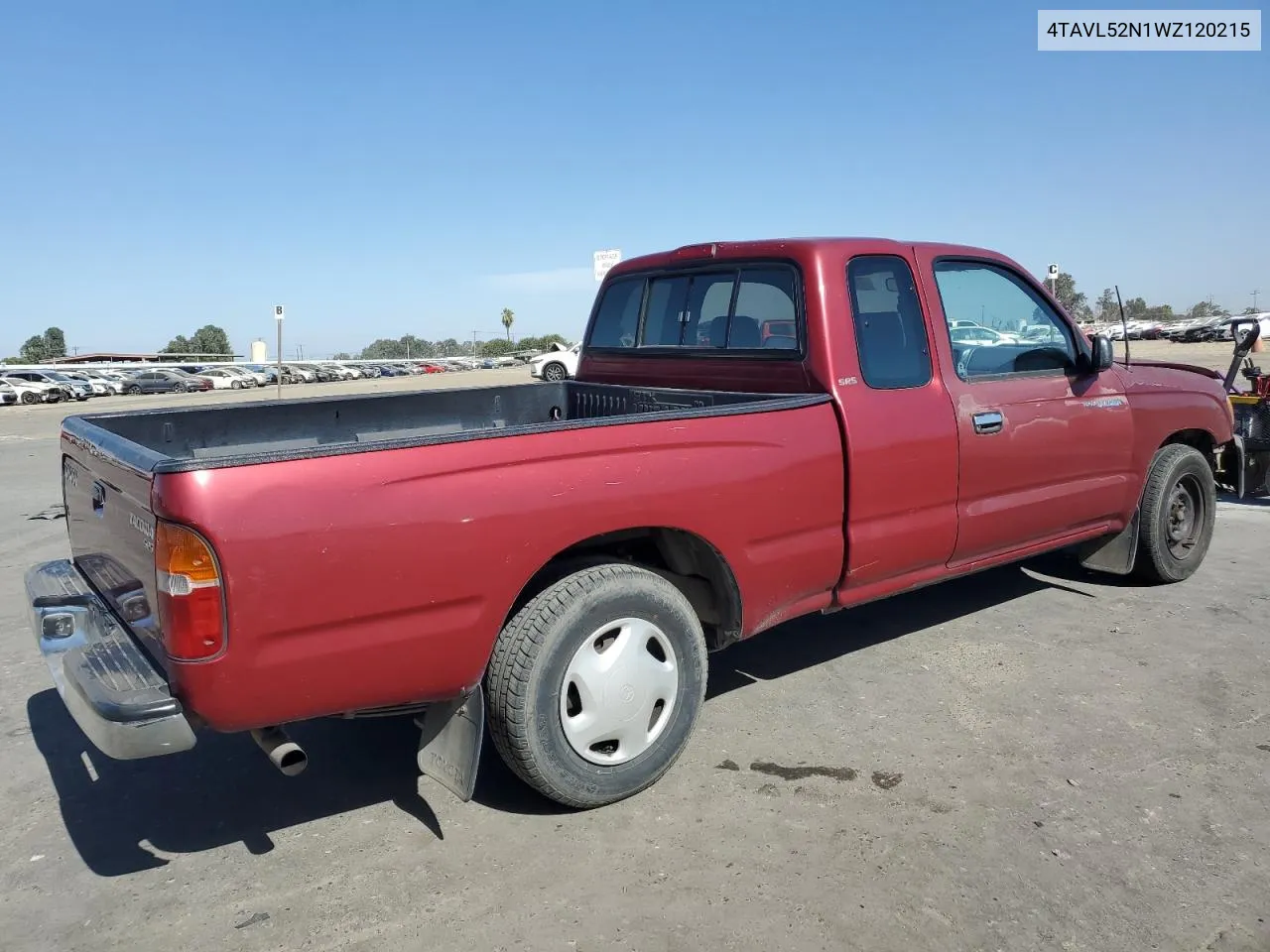 1998 Toyota Tacoma Xtracab VIN: 4TAVL52N1WZ120215 Lot: 71094314