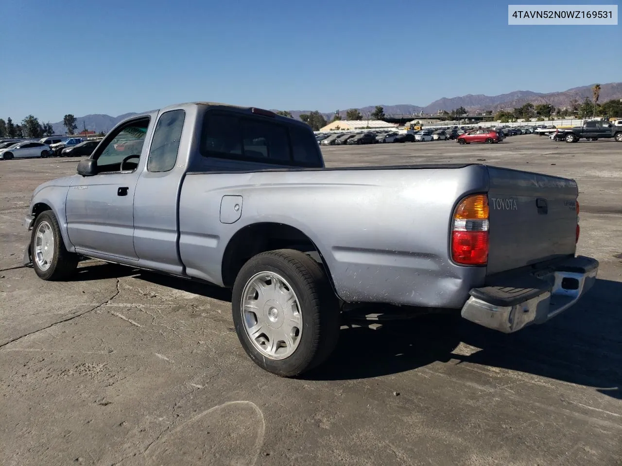 1998 Toyota Tacoma Xtracab VIN: 4TAVN52N0WZ169531 Lot: 71102214