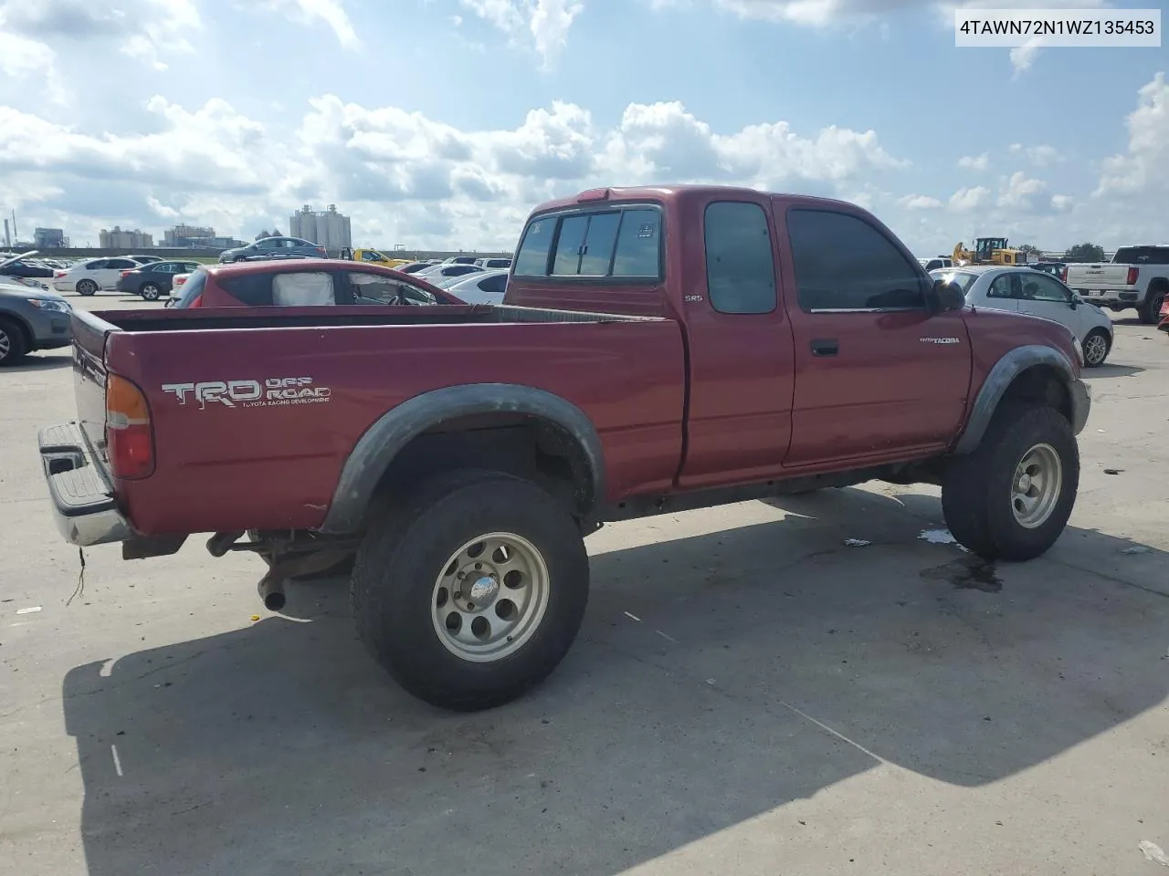 1998 Toyota Tacoma Xtracab VIN: 4TAWN72N1WZ135453 Lot: 71118324