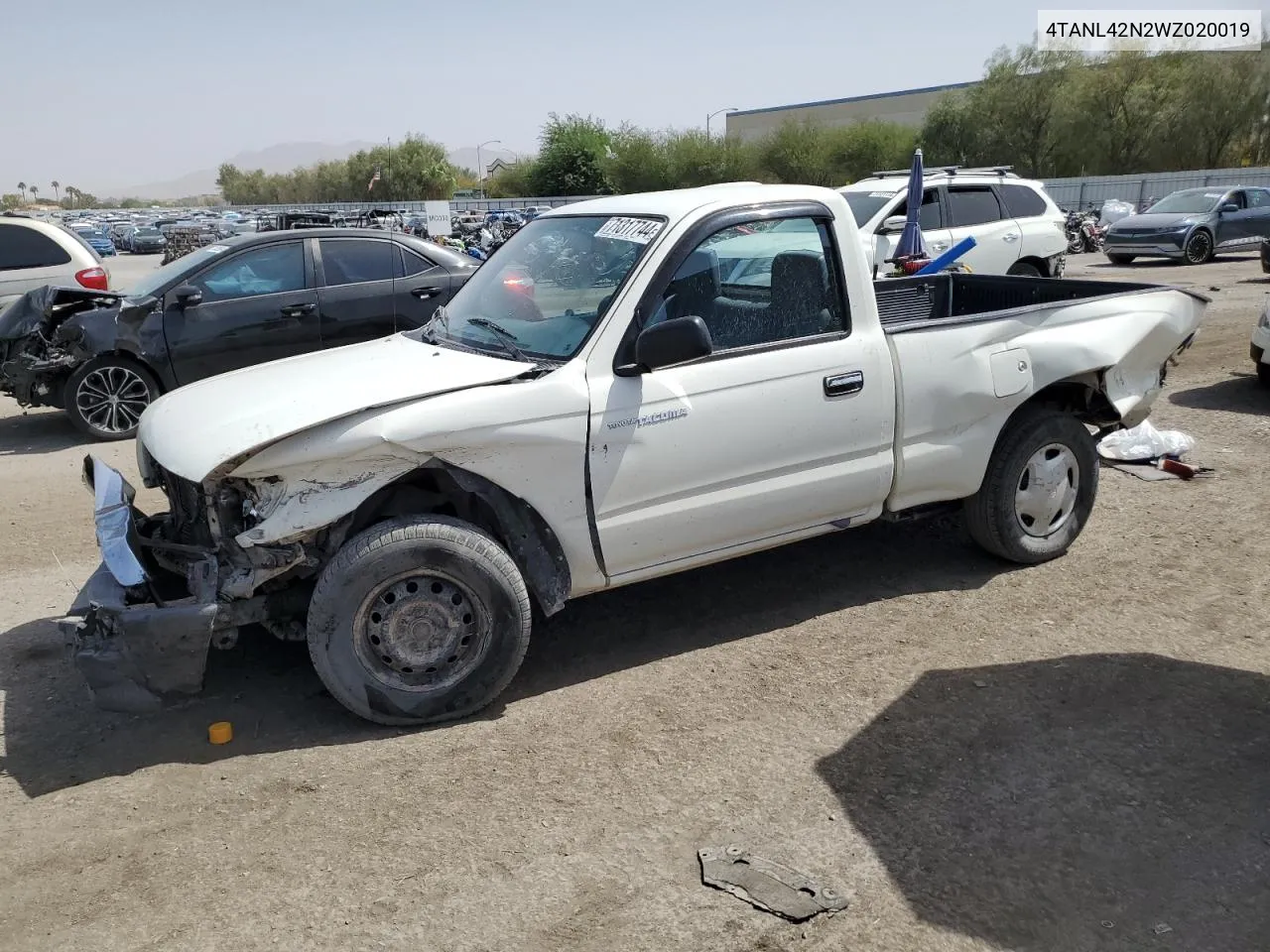 1998 Toyota Tacoma VIN: 4TANL42N2WZ020019 Lot: 71317744