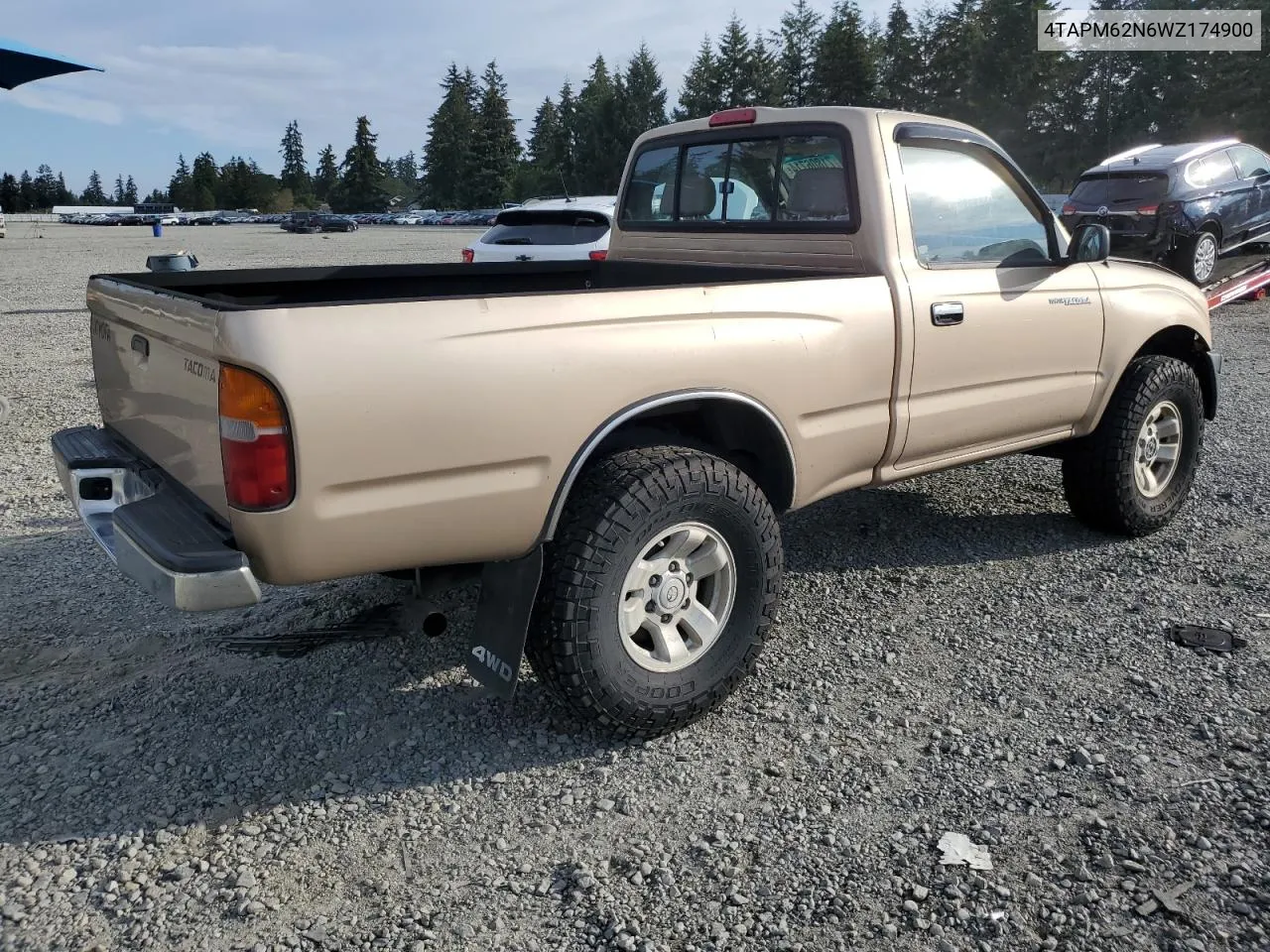 1998 Toyota Tacoma VIN: 4TAPM62N6WZ174900 Lot: 71806714