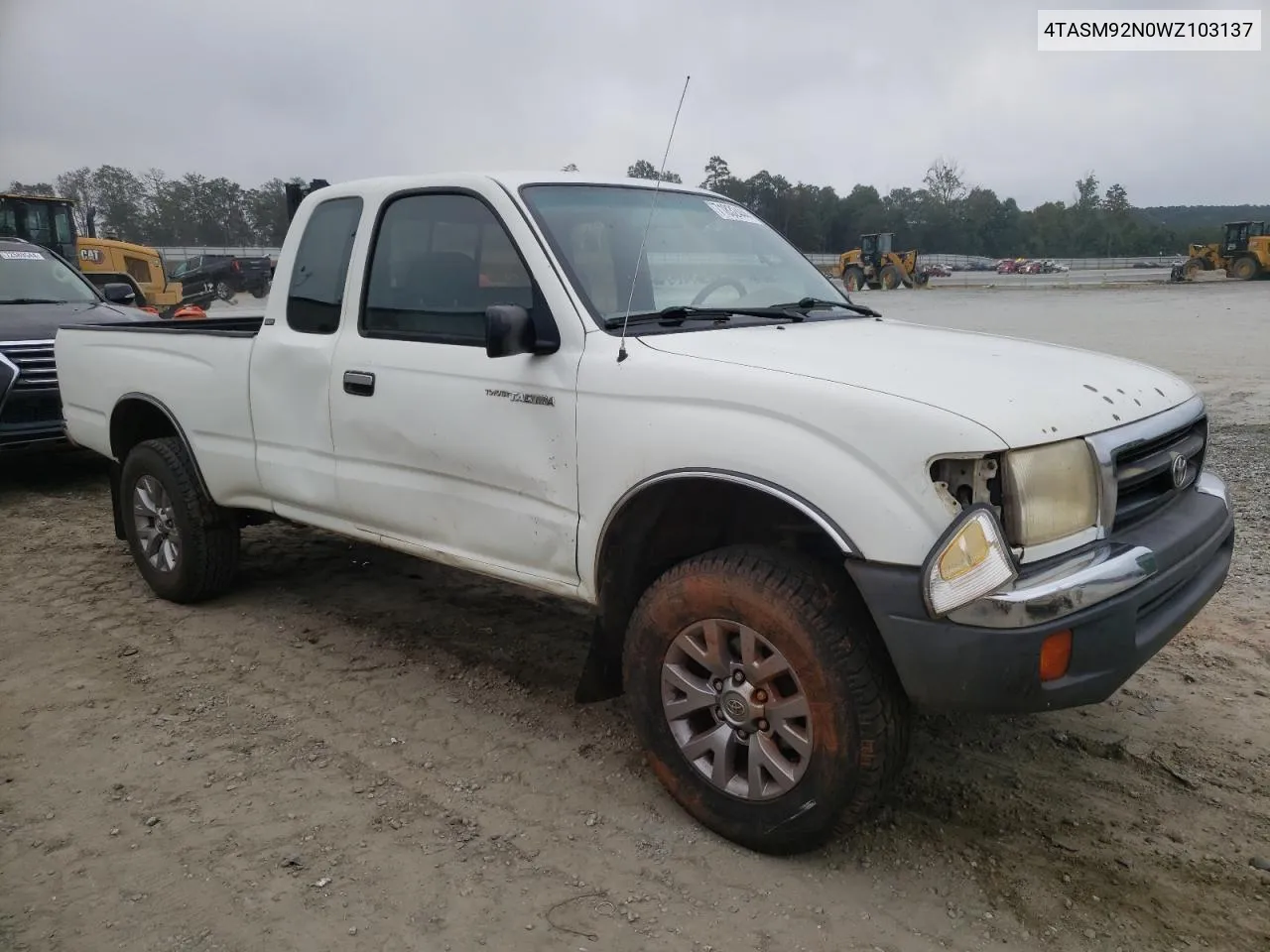 1998 Toyota Tacoma Xtracab Prerunner VIN: 4TASM92N0WZ103137 Lot: 71832444