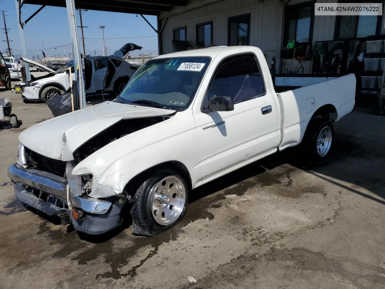 1998 Toyota Tacoma VIN: 4TANL42N4WZ076222 Lot: 71858124