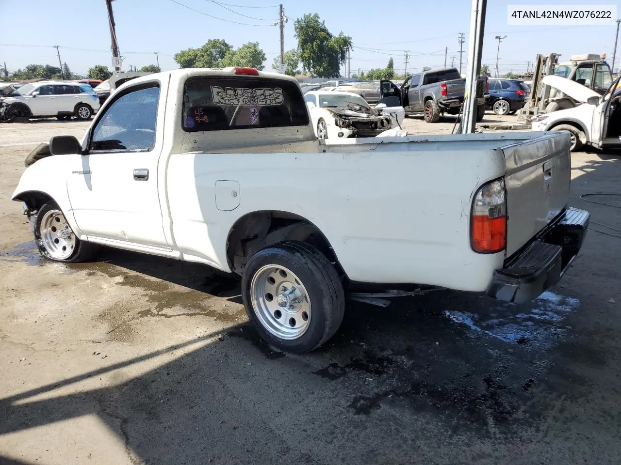 1998 Toyota Tacoma VIN: 4TANL42N4WZ076222 Lot: 71858124