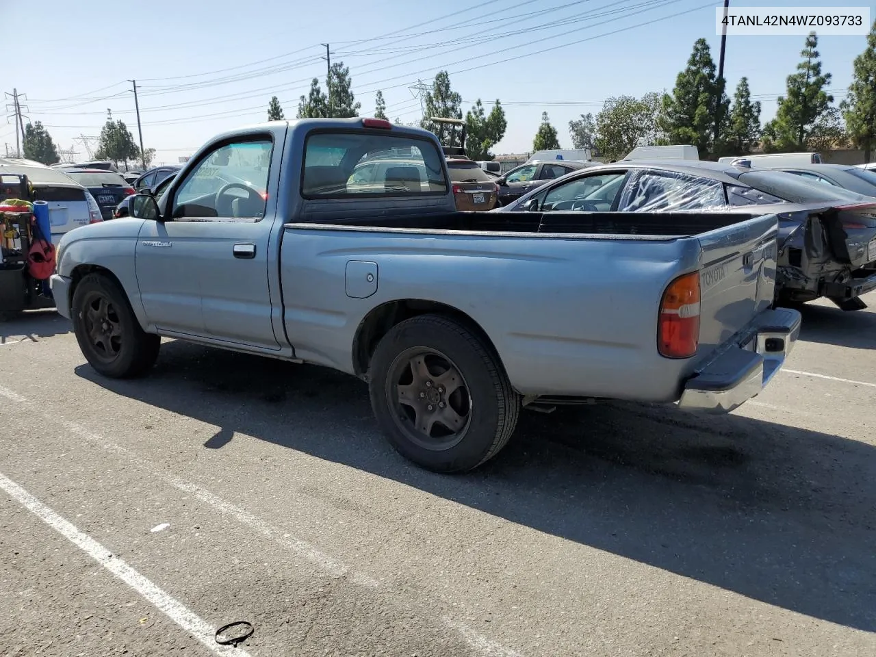 1998 Toyota Tacoma VIN: 4TANL42N4WZ093733 Lot: 72953274