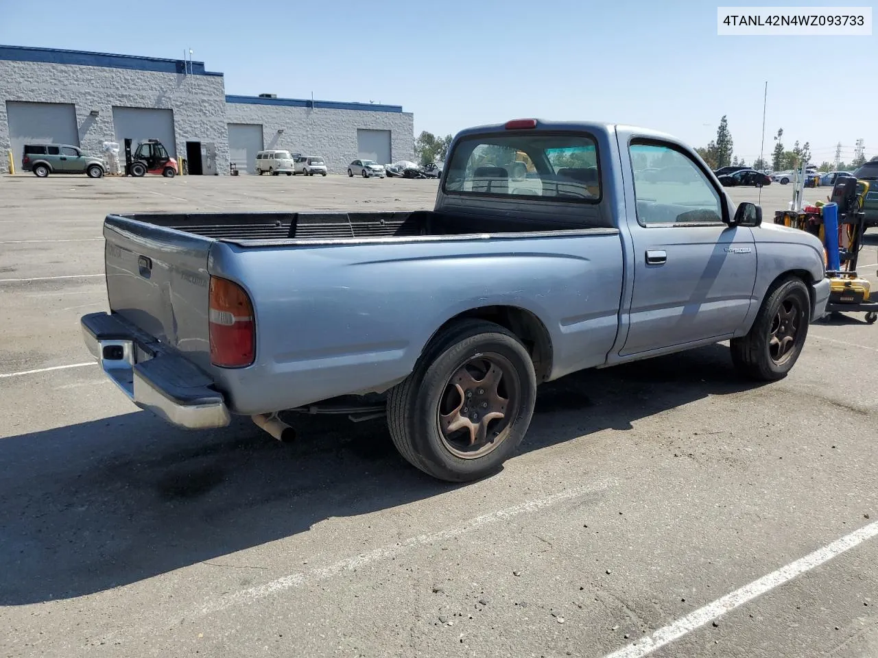 1998 Toyota Tacoma VIN: 4TANL42N4WZ093733 Lot: 72953274