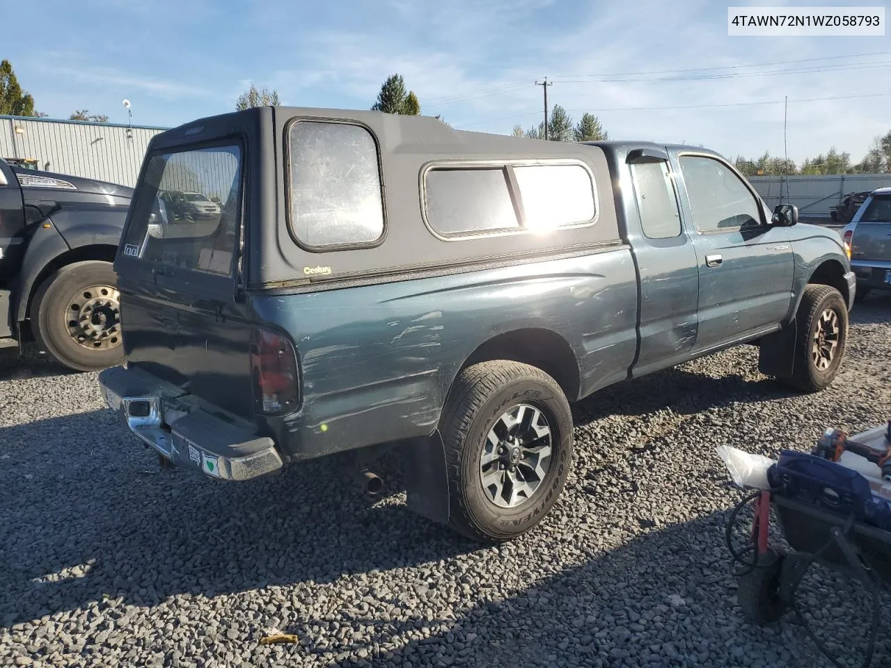 1998 Toyota Tacoma Xtracab VIN: 4TAWN72N1WZ058793 Lot: 73972044