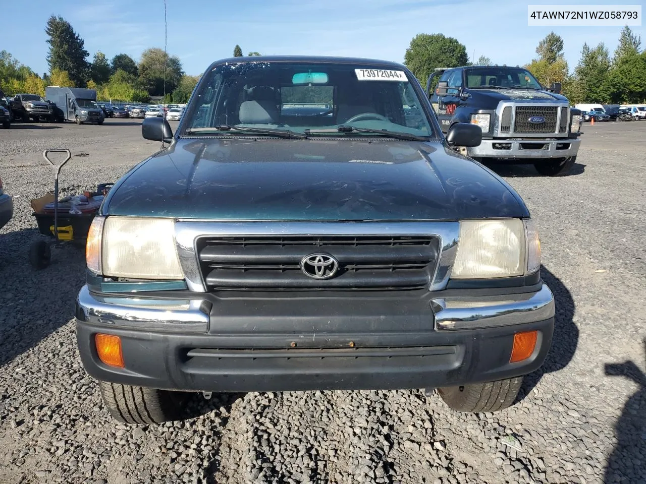 1998 Toyota Tacoma Xtracab VIN: 4TAWN72N1WZ058793 Lot: 73972044