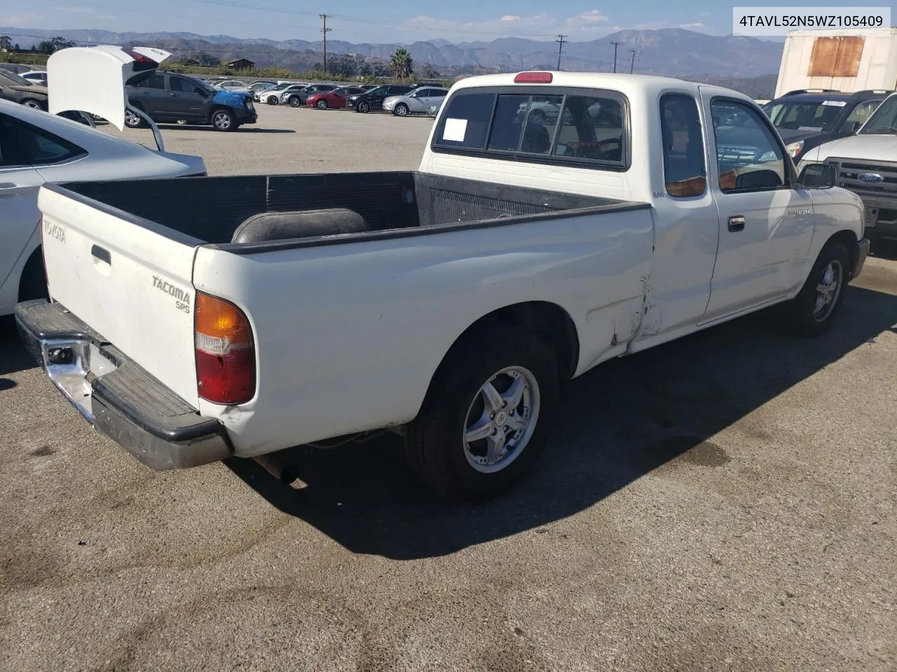 1998 Toyota Tacoma Xtracab VIN: 4TAVL52N5WZ105409 Lot: 74819974