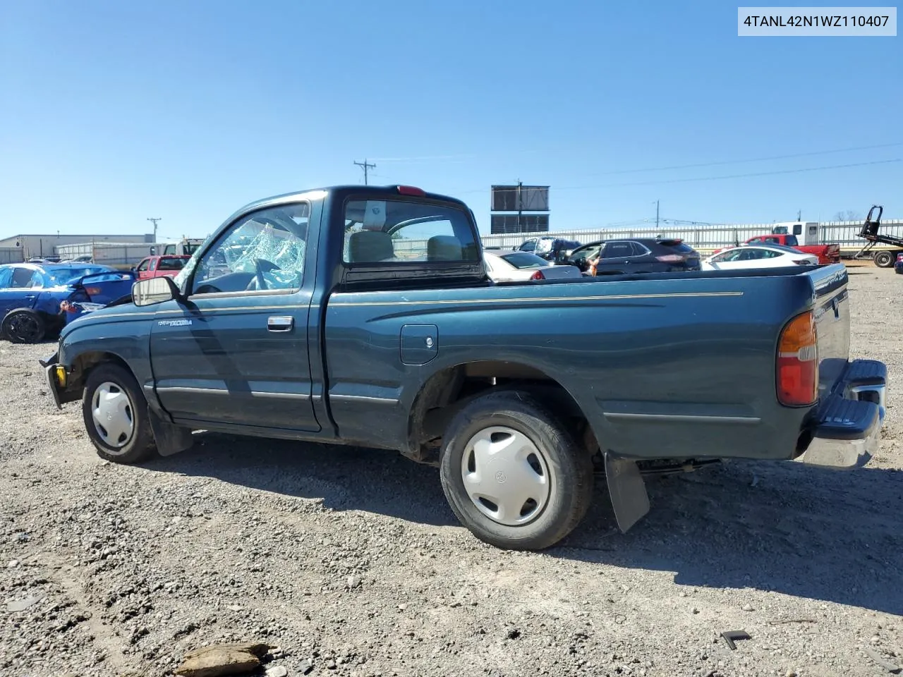 1998 Toyota Tacoma VIN: 4TANL42N1WZ110407 Lot: 74993304