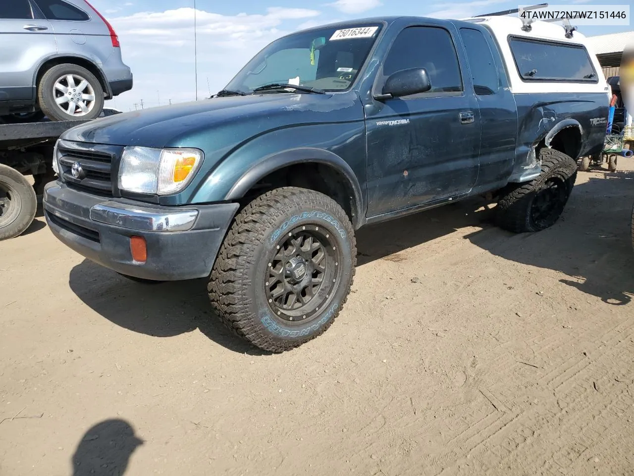 1998 Toyota Tacoma Xtracab VIN: 4TAWN72N7WZ151446 Lot: 75016344