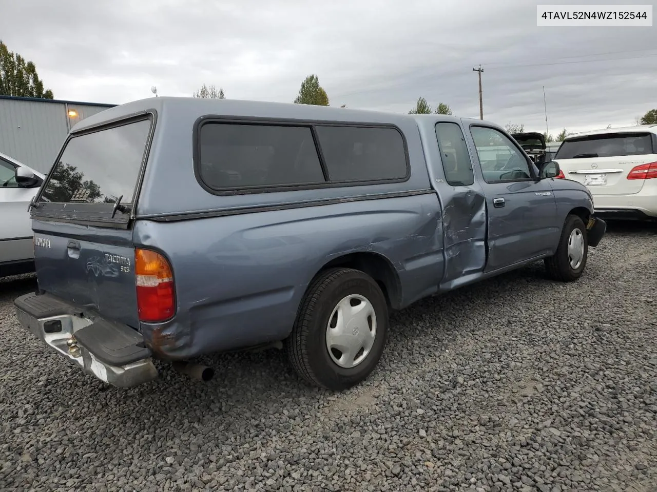 1998 Toyota Tacoma Xtracab VIN: 4TAVL52N4WZ152544 Lot: 75055334