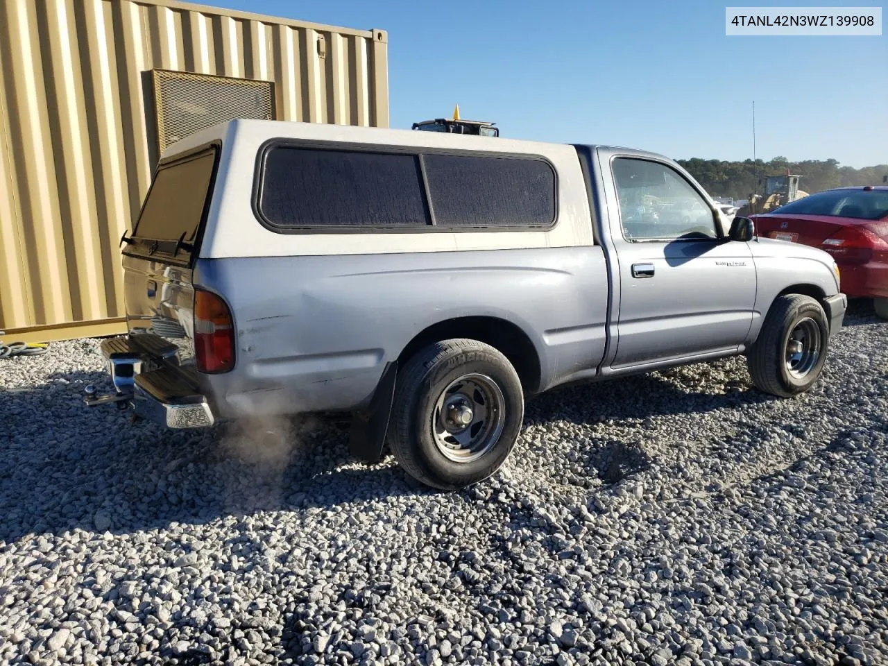 1998 Toyota Tacoma VIN: 4TANL42N3WZ139908 Lot: 76052874