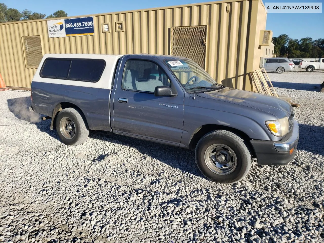 1998 Toyota Tacoma VIN: 4TANL42N3WZ139908 Lot: 76052874