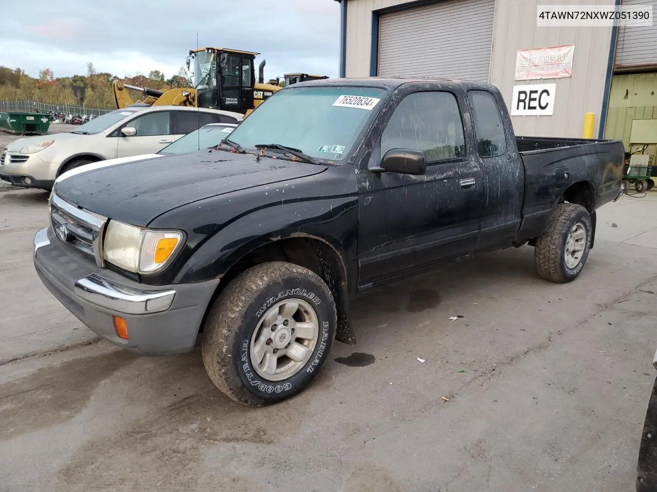 1998 Toyota Tacoma Xtracab VIN: 4TAWN72NXWZ051390 Lot: 76520634