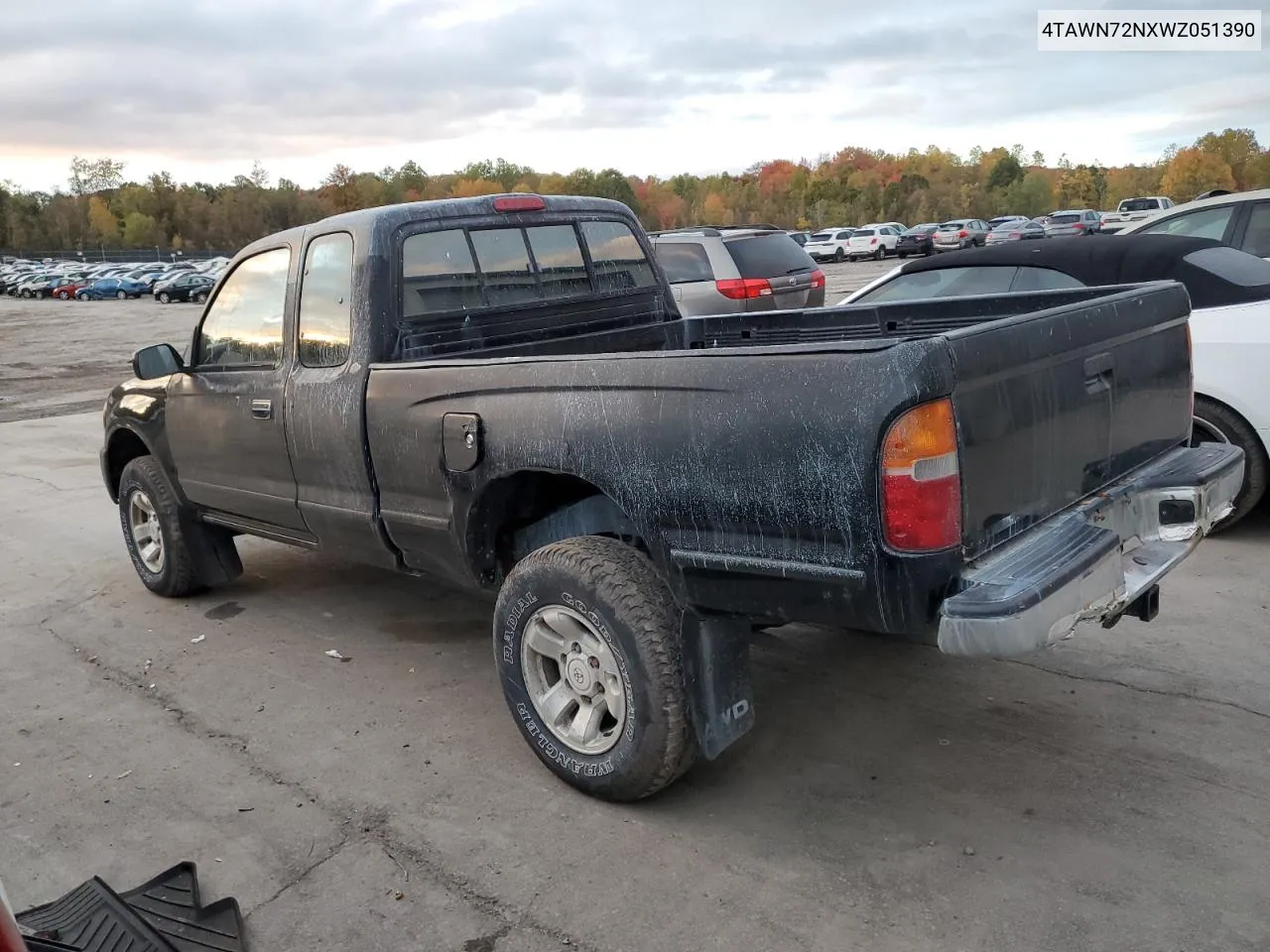 1998 Toyota Tacoma Xtracab VIN: 4TAWN72NXWZ051390 Lot: 76520634