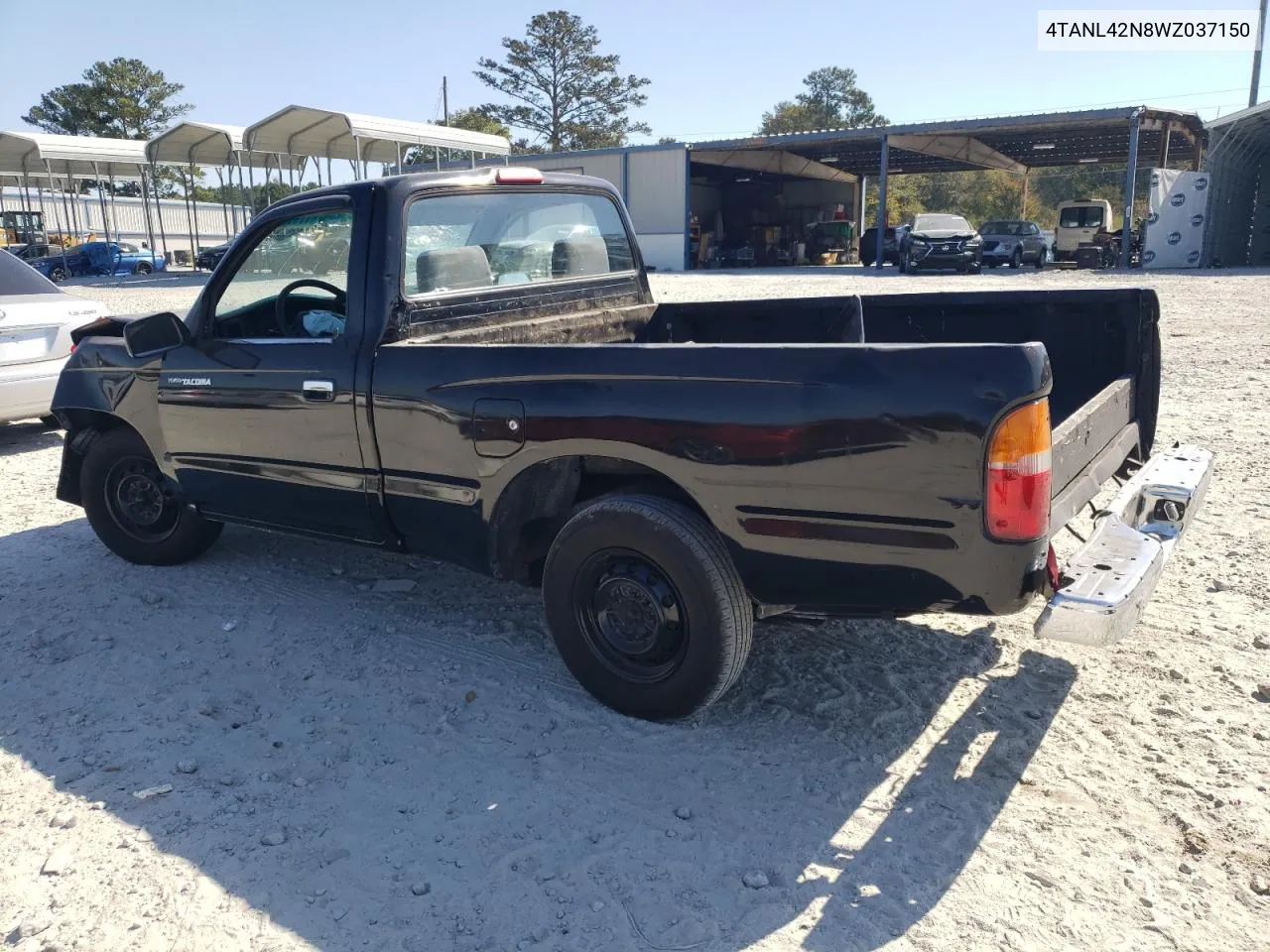 1998 Toyota Tacoma VIN: 4TANL42N8WZ037150 Lot: 77993434