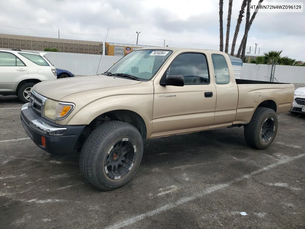 1998 Toyota Tacoma Xtracab VIN: 4TAWN72N4WZ096129 Lot: 78258364