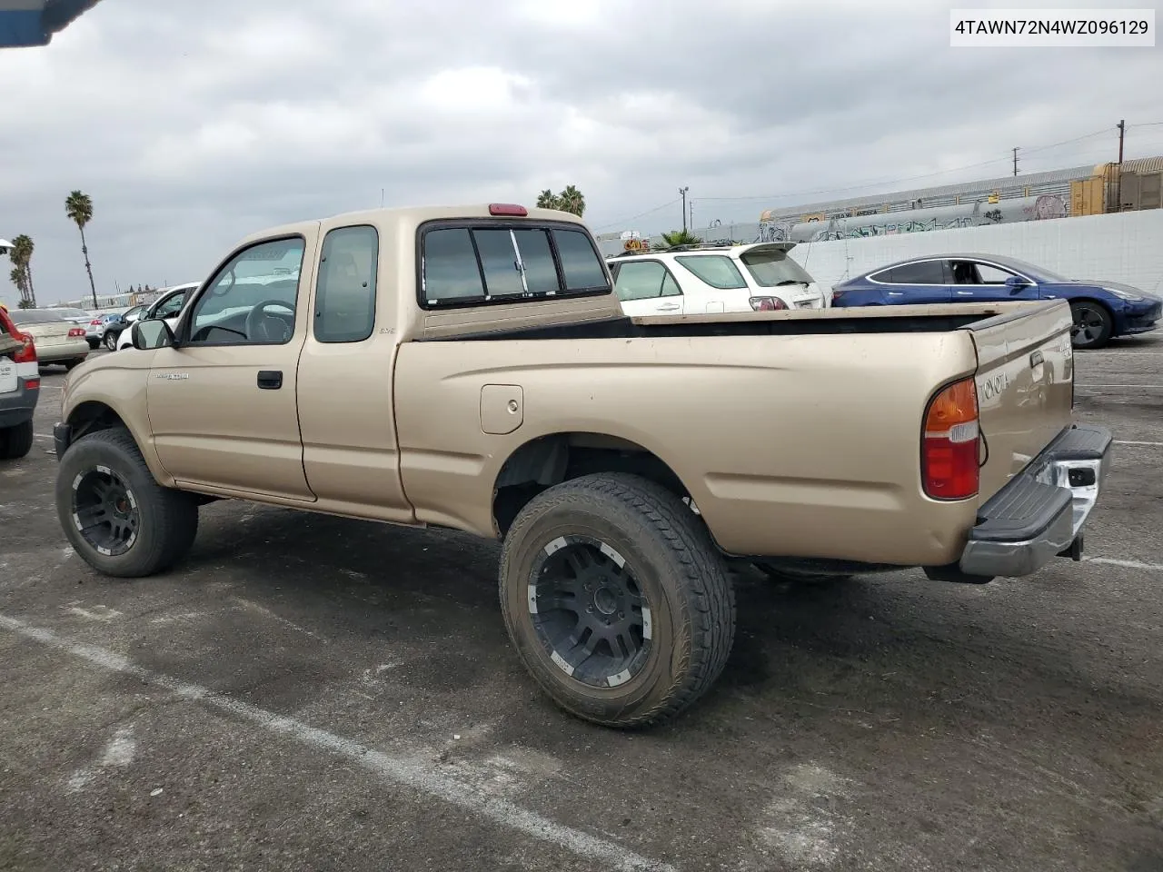 1998 Toyota Tacoma Xtracab VIN: 4TAWN72N4WZ096129 Lot: 78258364