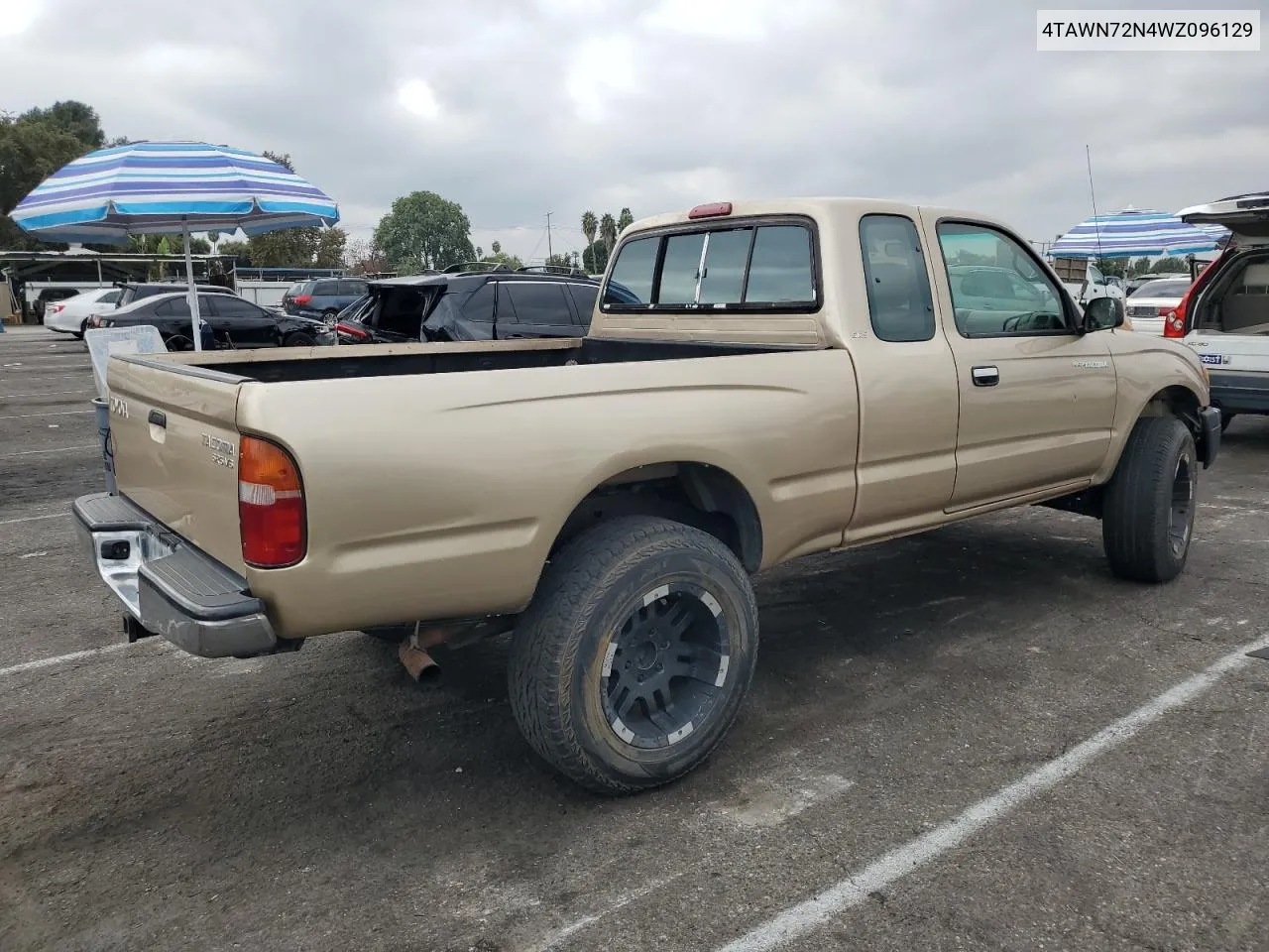 1998 Toyota Tacoma Xtracab VIN: 4TAWN72N4WZ096129 Lot: 78258364