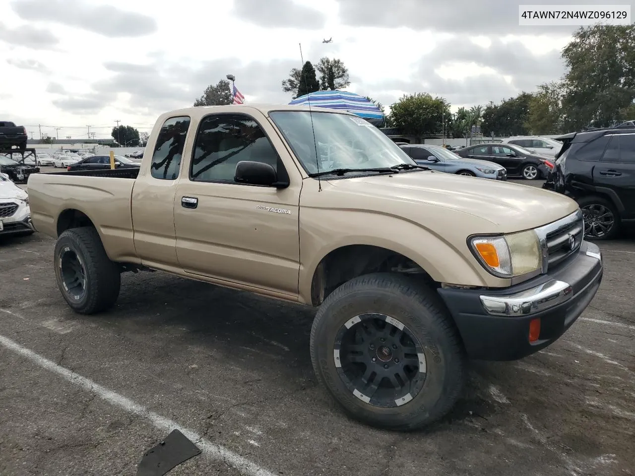 1998 Toyota Tacoma Xtracab VIN: 4TAWN72N4WZ096129 Lot: 78258364