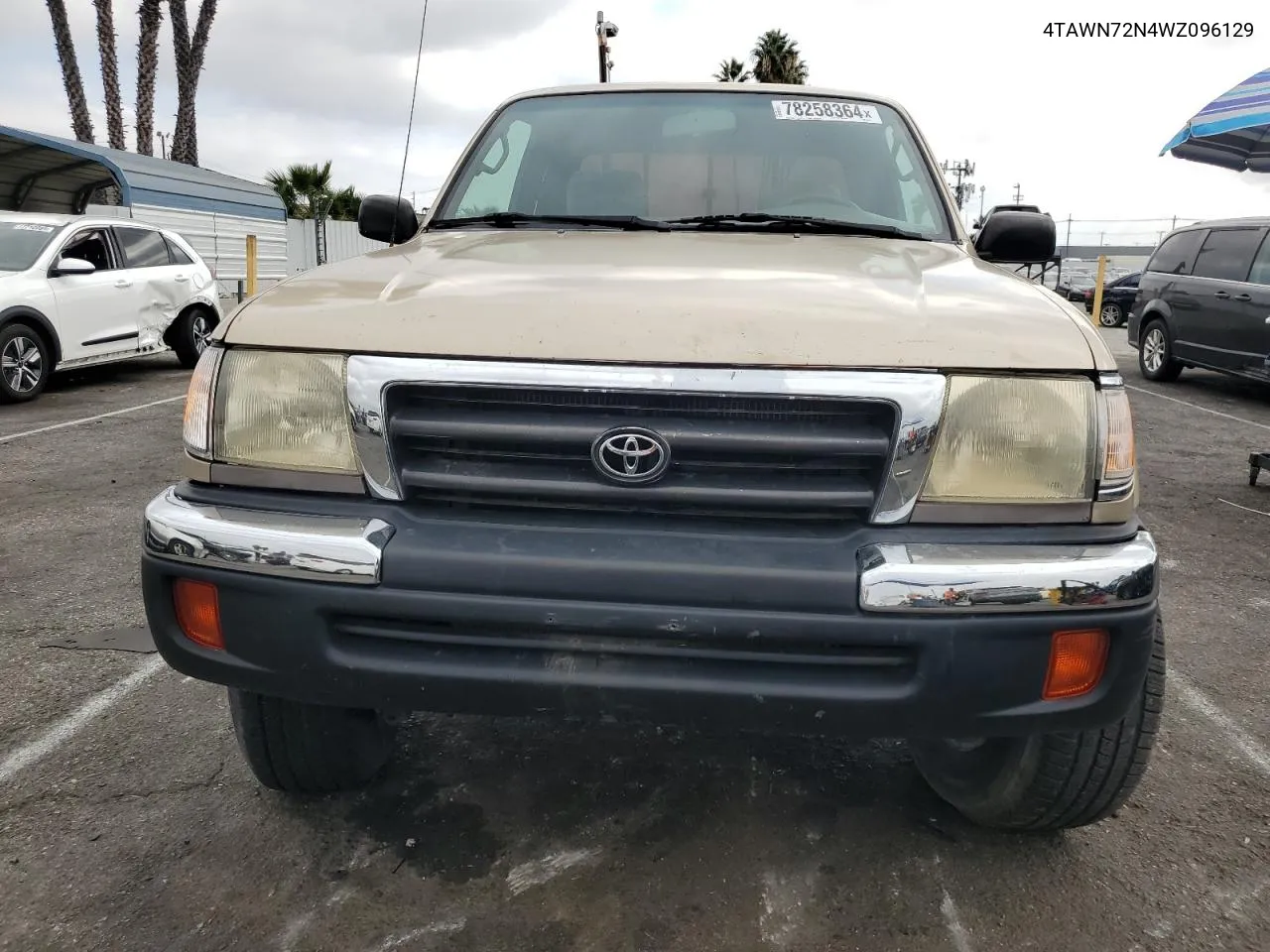 1998 Toyota Tacoma Xtracab VIN: 4TAWN72N4WZ096129 Lot: 78258364