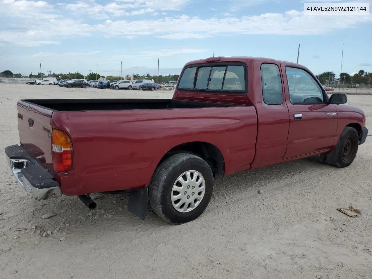 1998 Toyota Tacoma Xtracab VIN: 4TAVL52N9WZ121144 Lot: 78304804