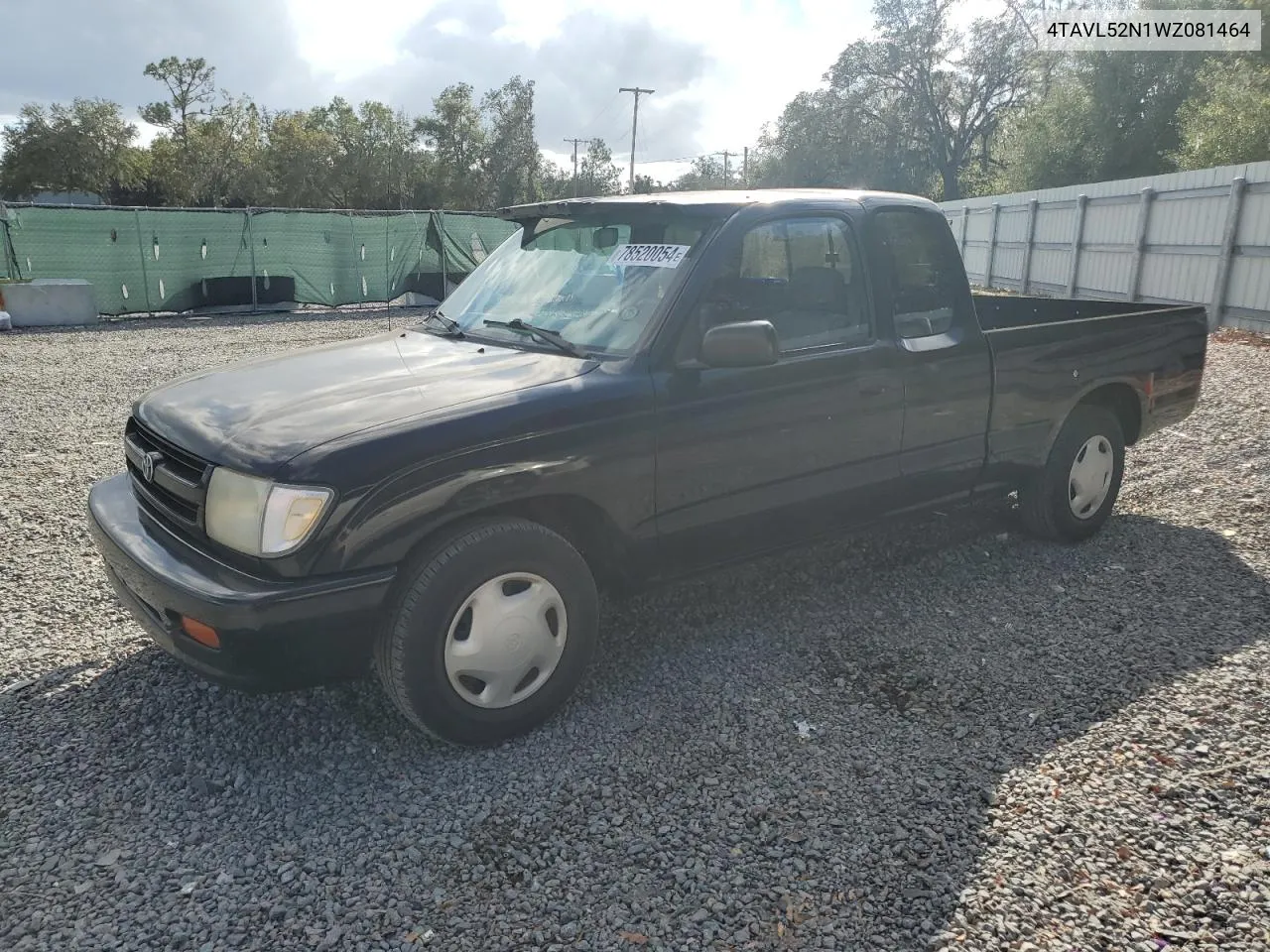 1998 Toyota Tacoma Xtracab VIN: 4TAVL52N1WZ081464 Lot: 78520054