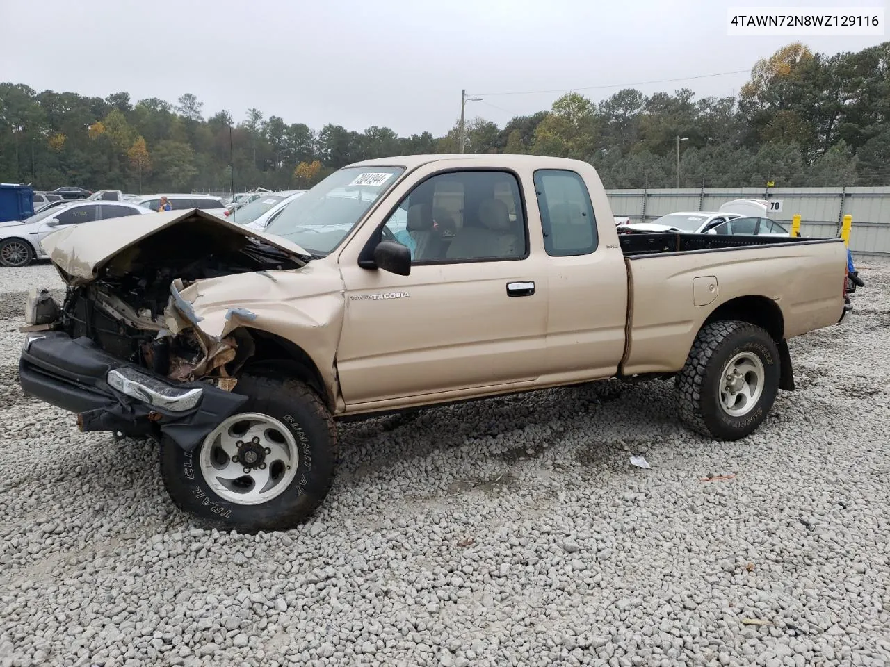 1998 Toyota Tacoma Xtracab VIN: 4TAWN72N8WZ129116 Lot: 79041944