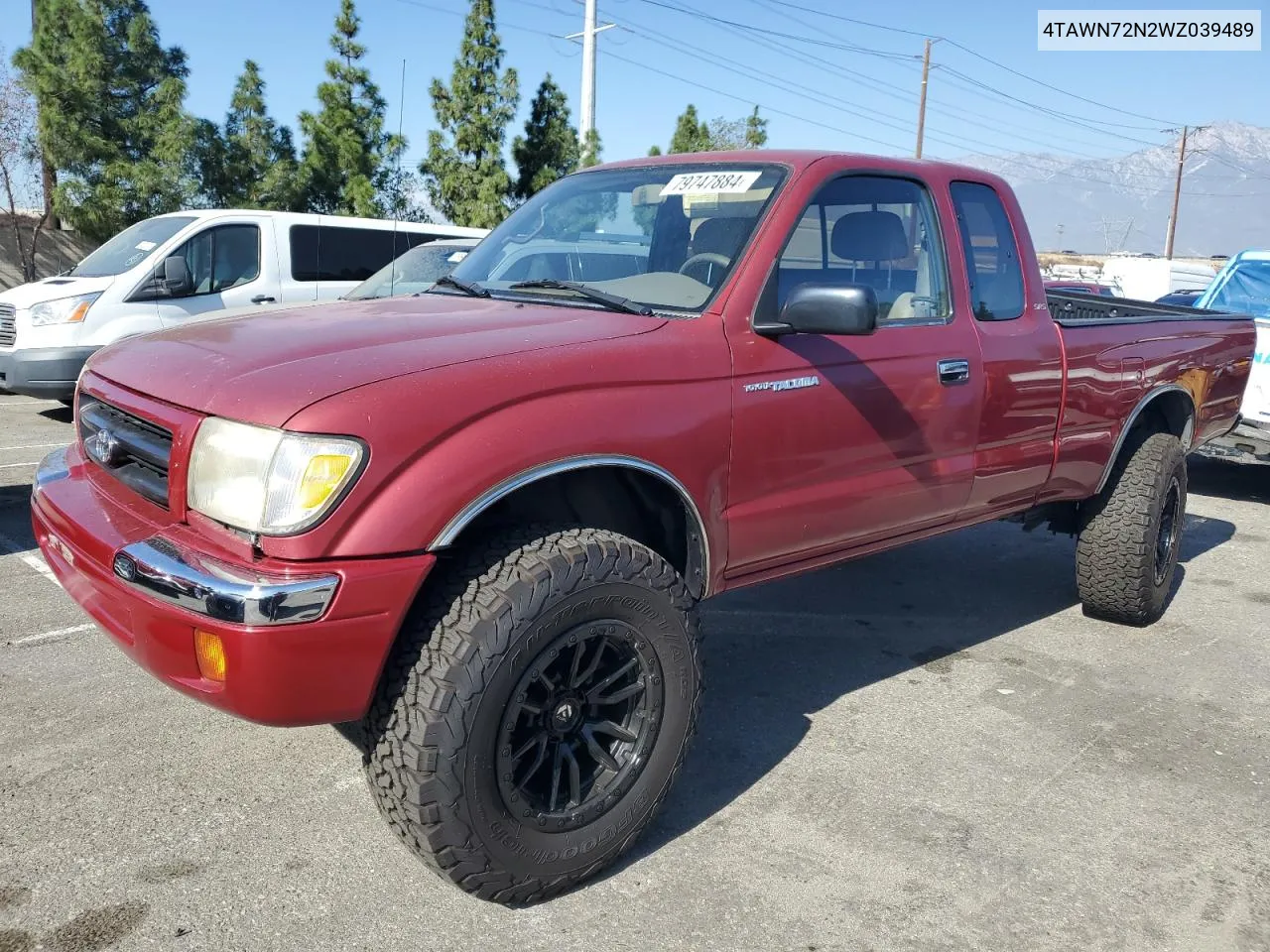 1998 Toyota Tacoma Xtracab VIN: 4TAWN72N2WZ039489 Lot: 79747884