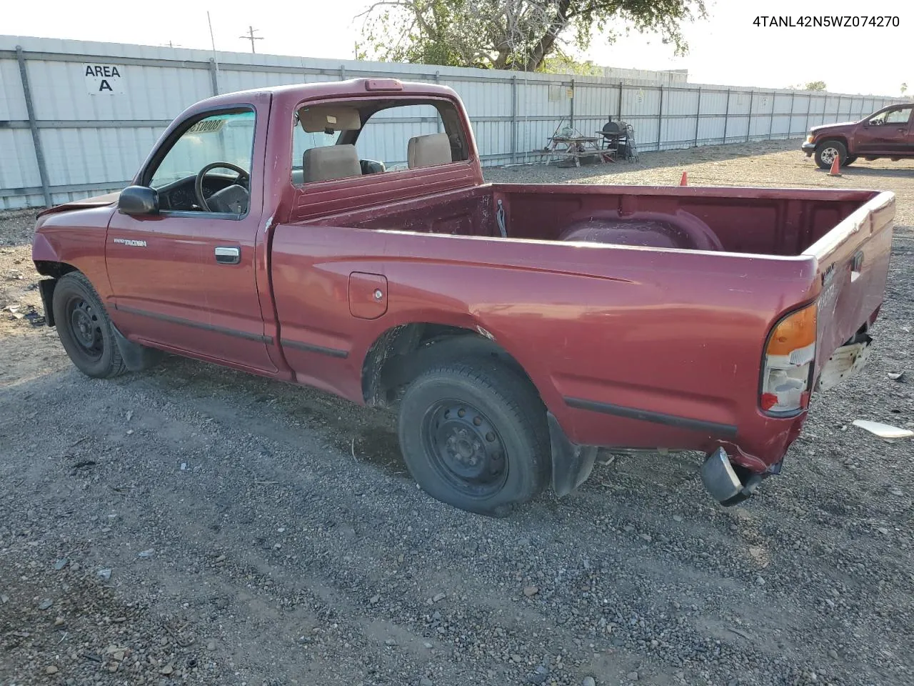 1998 Toyota Tacoma VIN: 4TANL42N5WZ074270 Lot: 80007384