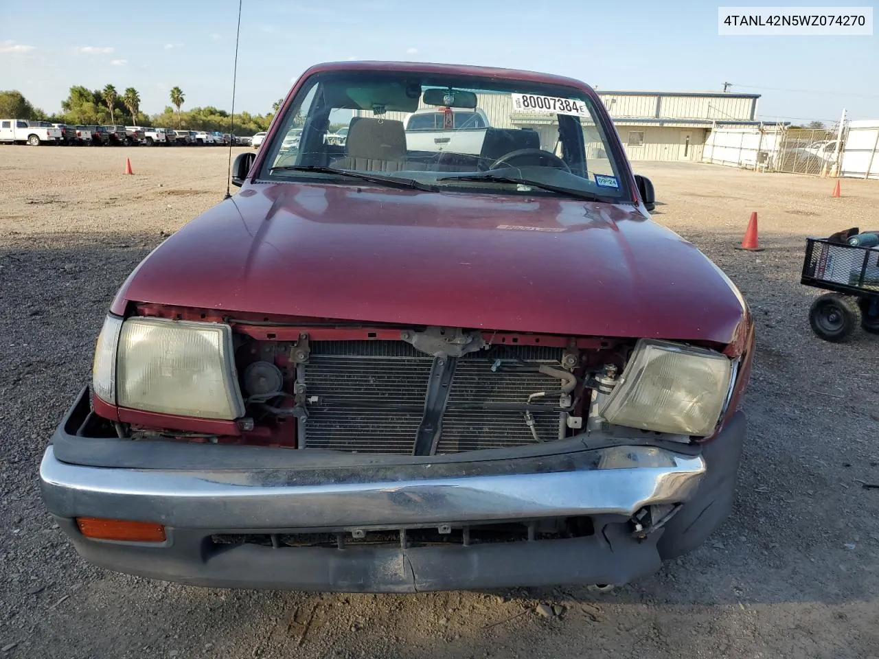 1998 Toyota Tacoma VIN: 4TANL42N5WZ074270 Lot: 80007384