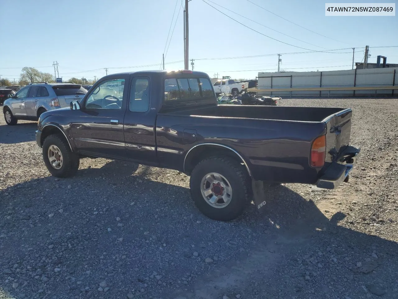 1998 Toyota Tacoma Xtracab VIN: 4TAWN72N5WZ087469 Lot: 80636914