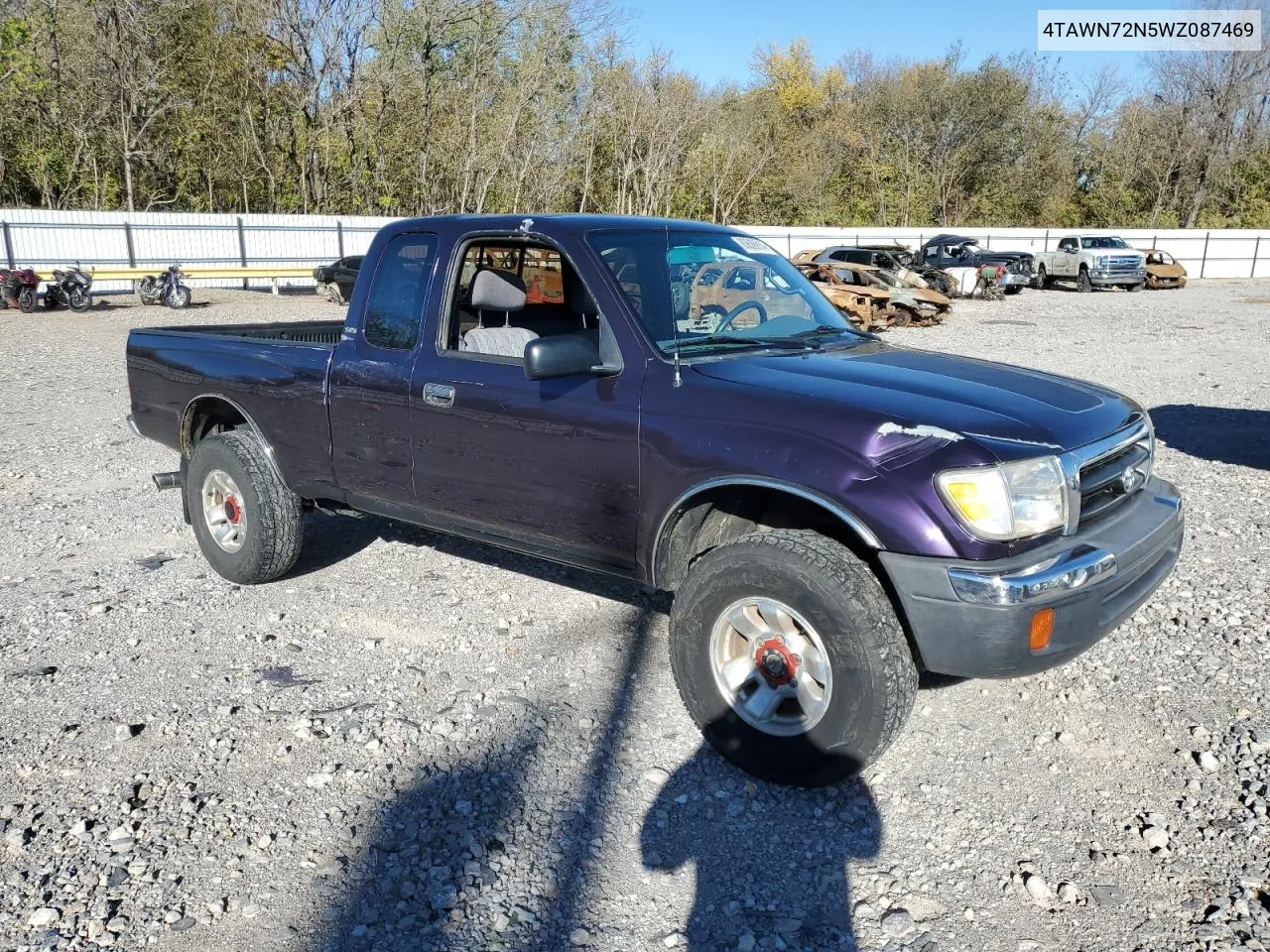 1998 Toyota Tacoma Xtracab VIN: 4TAWN72N5WZ087469 Lot: 80636914